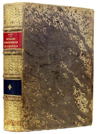 Item #35727 Catálogo de manuscritos de América existentes en la Biblioteca Nacional....