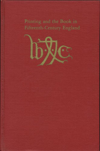 Item #36677 Printing and the Book in Fifteenth-Century England. Walter L. Heilbronner.