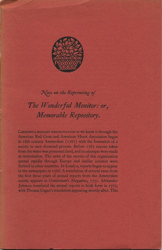 Item #36735 The Wonderful monitor, or, Memorable repository: containing a curious and most astonishing account of the revivication of young Jo. Taylor. K. Garth Huston.