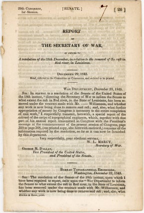 Item #37638 Report of the Secretary of War, in answer to a resolution of the 18th December, in...