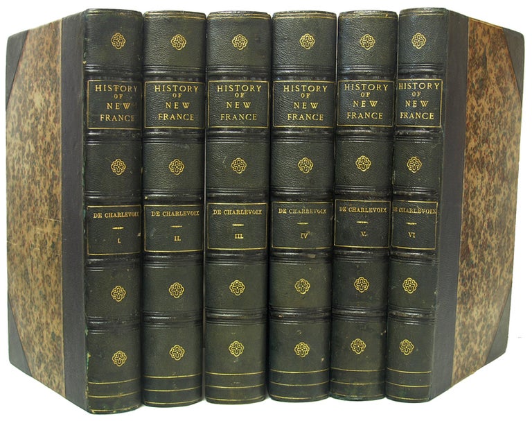 Item #37791 History and General Description of New France.... Translated, with notes, by John Gilmary Shea [Six Volumes]. Pierre-François-Xavier de. Shea Charlevoix, John Gilmary.