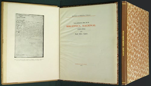 Item #38178 Los primeros años de la Biblioteca Nacional (1813-1824). Raúl Silva Castro.