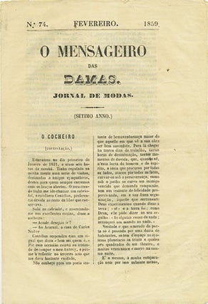 Item #38514 "Quero e nao quero casar," in 'O Mensageiro das Damas. Jornal de Modas,' No. 74,...