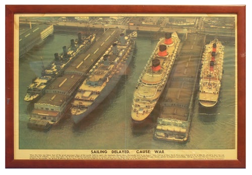 Item #38552 [Photograph]. Sailing Delayed. Cause: War. Harry Warnecke, Robert F. Crantson.