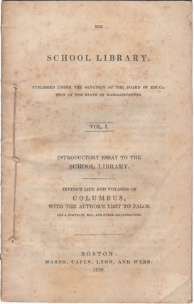 Item #38723 The School Library. Published under the sanction of the Board of Education of the...