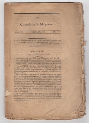Item #38789 The Churchman's Magazine. Vol. V. February, 1808. No. 2. Episcopal Church