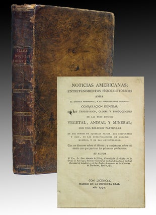 Item #38866 Noticias americanas: entretenimientos físico-históricos sobre la América...