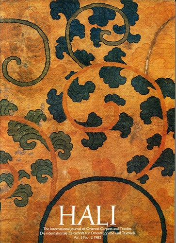 Item #38922 Hali. The International Journal of Oriental Carpets and Textiles. Die internationale Zeitschrift für Orientteppiche und Textilien. Vol. 5 No. 2 1982. Robert Pinner, ed.