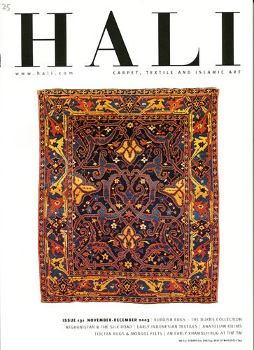 Item #38944 Hali. Carpet, Textile and Islamic Art. Issue 131. November-December 2003. Daniel Shaffer, ed.