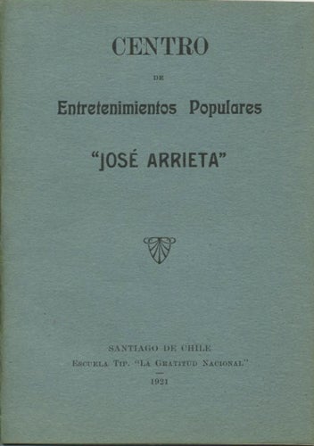 Item #39641 Centro de Entretenimientos Populares "José Arrieta" Fundación Arrieta.