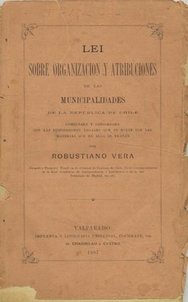 Item #39746 Lei sobre organizacion y atribuciones de las Municipalidades de la República de...