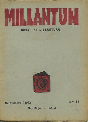 Item #39781 Millantun. Revista Mensual de Arte y Literatura. Año 2. Septiembre 1943. No. 13....