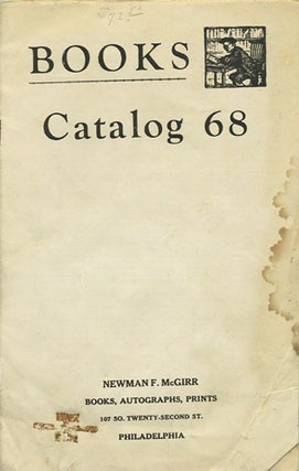 Item #39831 Books. Catalog 68. Newman F. McGirr