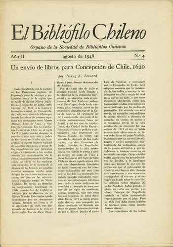 Item #39875 El Bibliófilo Chileno. Organo de la Sociedad de Biblófilos Chilenos. Año II agosto de 1948, No. 4. Sociedad de Bibliófilos Chilenos.