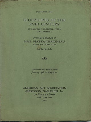 Item #41060 A Small and Select Collection of Eighteenth Century Sculptures including a Bust of...