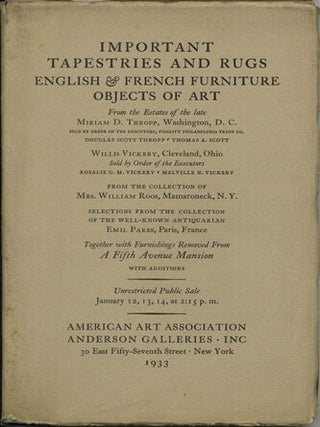 Item #41139 Important Tapestries of Brussels, Flemish Renaissance and Gobelins Weaves. English...