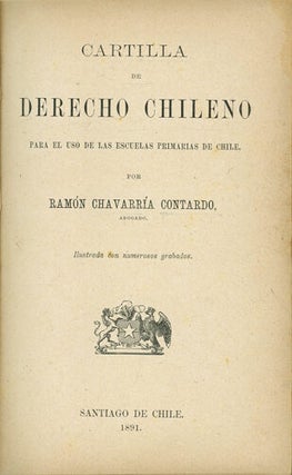 Cartilla de derecho Chileno para el uso de las escuelas primarias de Chile.