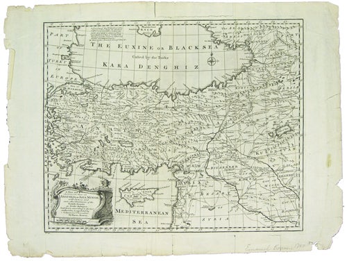 Item #41245 [Map] A New and Accurate Map of Anatolia or Asia Minor. Emanuel Bowen.