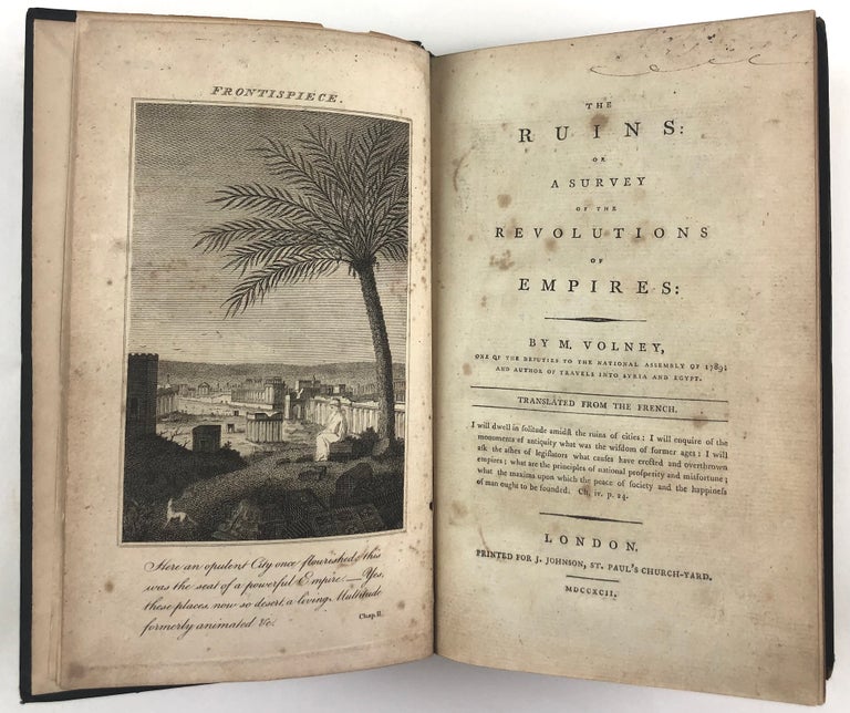 Item #41541 The Ruins, or, A survey of the Revolutions of Empires. M. Volney, Constantin-François, C.-F.