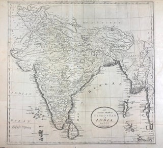 Item #41793 An Accurate Map of Hindostan or India, from the best authorities. J.T. Scott Sculp....