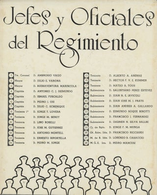 Ejercito Argentino. Regimiento no. 3 de Infanteria "General Belgrano". Recuerdo de mi vida militar. Buenos Aires. Año 1940. [Cover Title].