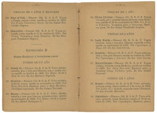 Sociedad de Fomento de las Razas Caballares de Tiro. Catálogo del Concurso Anual que se abre el 21 de octubre de 1897.