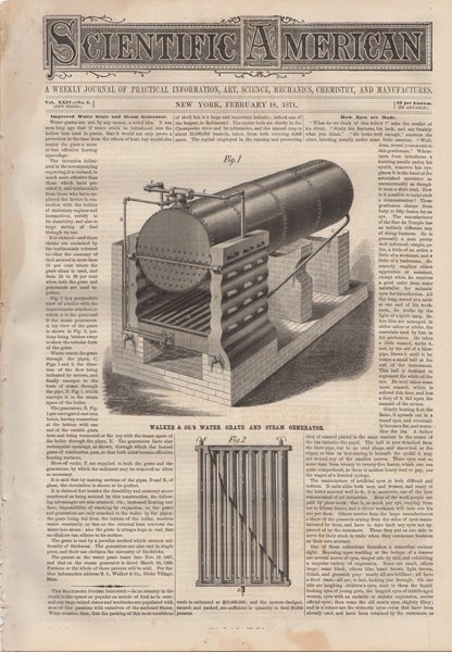Item #42277 Scientific American. A Weekly Journal of Practical Information, Art, Science, Mechanics, Chemistry, and Manufactures. Vol. XXIV. No. 8. February 18, 1871. O. D. Munn, S H. Wales, eds A E. Beach.
