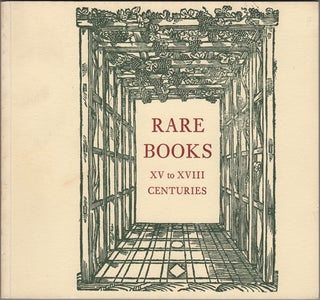 Item #42641 Rare Books XV to XVIII Centuries. Catalogue 167. E. P. Goldschmidt