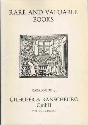 Item #42671 Rare Books. A Selection of Valuable Books Mainly from the Fifteenth and Sixteenth...