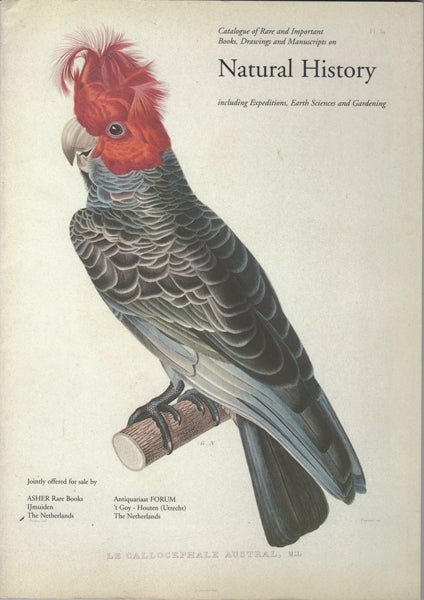 Item #42737 Catalogue of Rare and Important Books, Drawings and Manuscripts on Natural History including Expeditions, Earth Sciences and Gardening. Asher Rare Books.