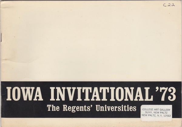 Item #42884 Iowa Invitational '73. The Regents' Universities. Exhibition Dates April 8-May 7, 1973. Iowa State Univ Design Center.