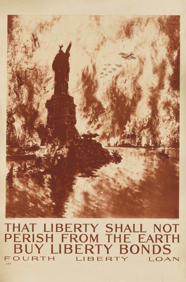 Item #43101 [Poster]. That Liberty Shall Not Perish from the Earth. Buy Liberty Bonds. Fourth Liberty Loan. Joseph Pennell.