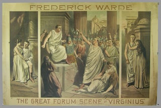 Item #43294 [American Theater Poster]. Frederick Warde / The Great Forum Scene in "Virginius."...
