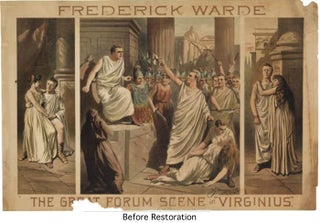 [American Theater Poster]. Frederick Warde / The Great Forum Scene in "Virginius."