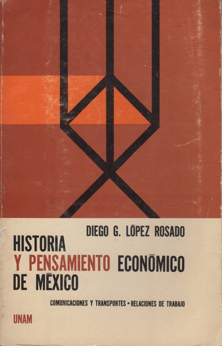 Item #43501 Historia y pensamiento economico de Mexico: Comunicaciones y transportes: Relaciones de trabajo. Diego G. Lopez Rosado.