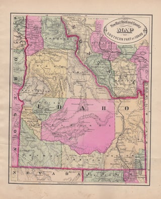 Item #43519 New Rail Road and County Map of Southern Part of Idaho. George F. Cram