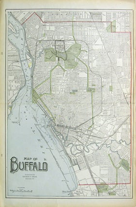 Item #43548 Map of Buffalo. George F. Cram