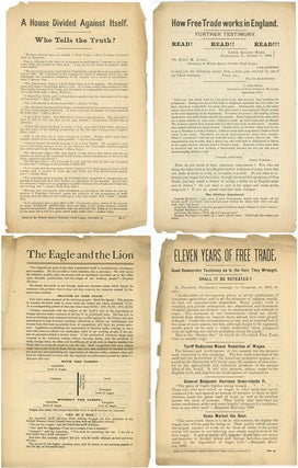Item #43552 [Four Anti-Free Trade Broadsheets for the 1888 Presidential Election]. Western...