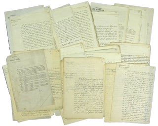 Item #43554 Archive of 47 Mexican Manuscript and Printed Documents -Laws, Decrees, Circulars-...