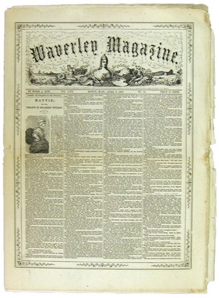 Item #43572 Waverly Magazine. Vol. LXII, No 15. April 9, 1881. Moses. A. Dow