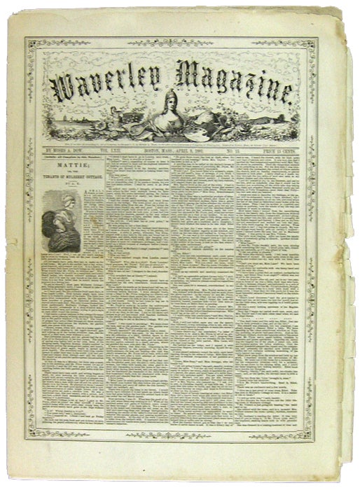 Item #43572 Waverly Magazine. Vol. LXII, No 15. April 9, 1881. Moses. A. Dow.