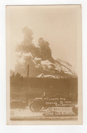 Item #43636 [Photographic Postcard] Mt. Lassen, No. 4, Eruption. Near Red Bluff, Cal. [Caption...