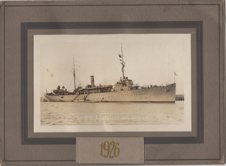 Item #43663 [Photograph] U.S.S. Melville in San Diego, Calif. O A. Tunnell.