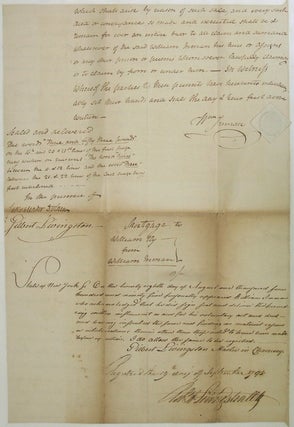 [Signed Indenture] Mortgage for Land in Poughkeepsie, Dutchess County, New York; Sold to William Inman of Philadelphia by William Ely.