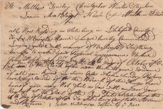 Item #44024 [Manuscript Writ Signed Twice] Vermont Justice of the Peace John Hutchinson Summons...
