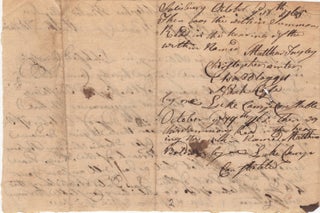 [Manuscript Writ Signed Twice] Vermont Justice of the Peace John Hutchinson Summons Six Residents to Appear Before Him in Court.