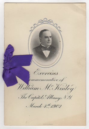 Item #44120 [Printed Invitation] Exercises Commemorative of William McKinley The Capitol, Albany...
