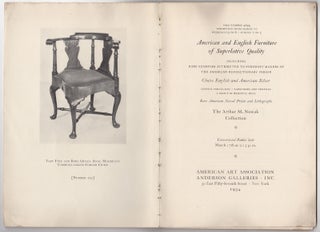 Item #44261 American and English furniture of superlative quality including rare examples...