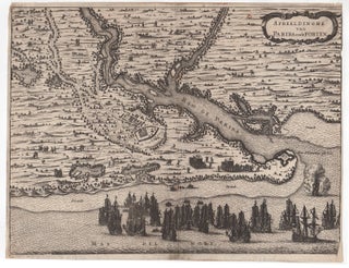 Item #44395 [Copper-Engraved Map] Afbeeldinghe van Pariba ende Forten. Brazil, Isaac Commelin