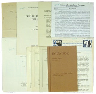 Item #44496 Small Archive of 9 Publications on Ecuadorean Trade and Finance: 1928-1947. Ecuador